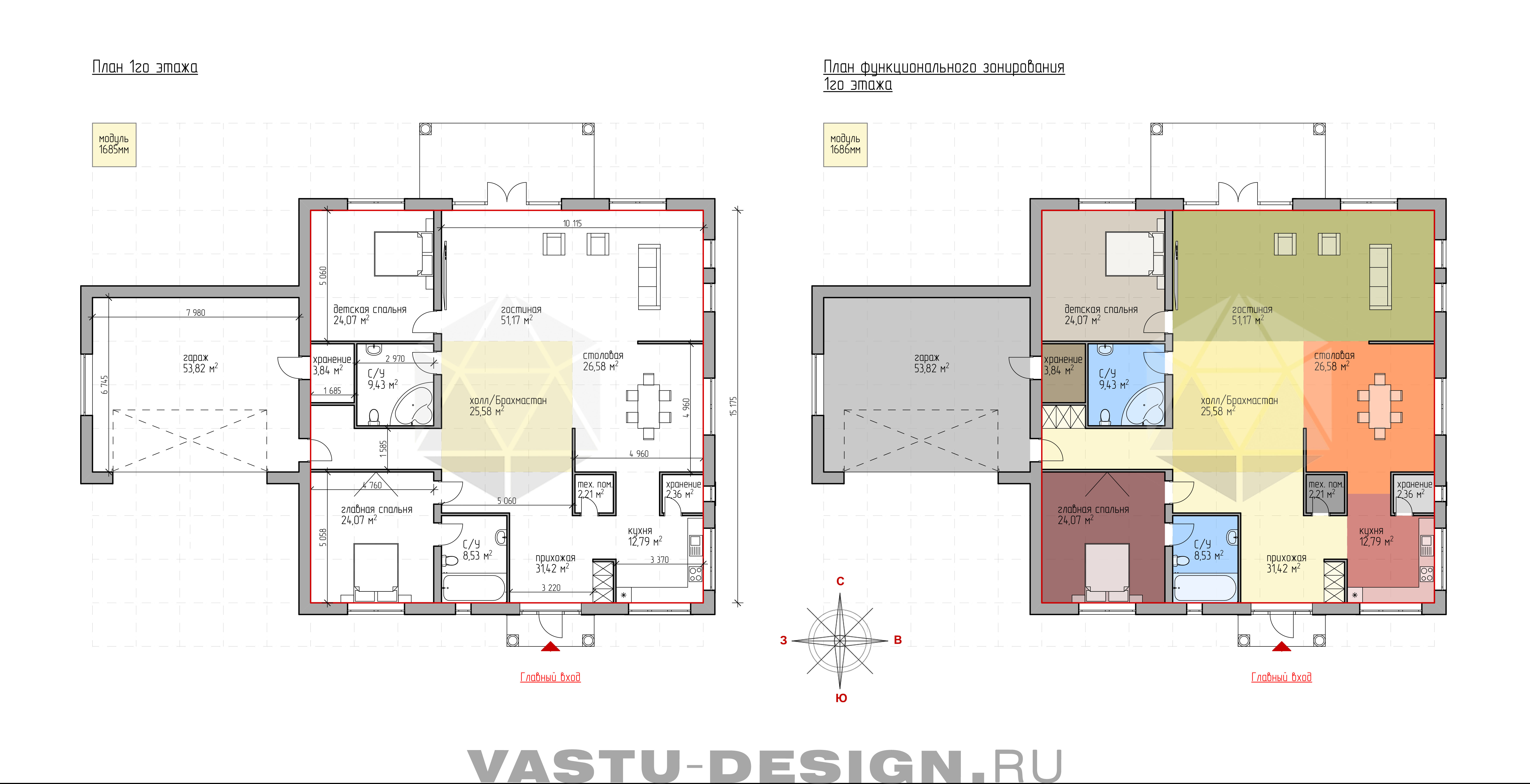План дома по Васту