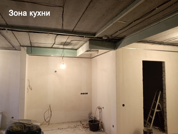 зона кухни в квартире