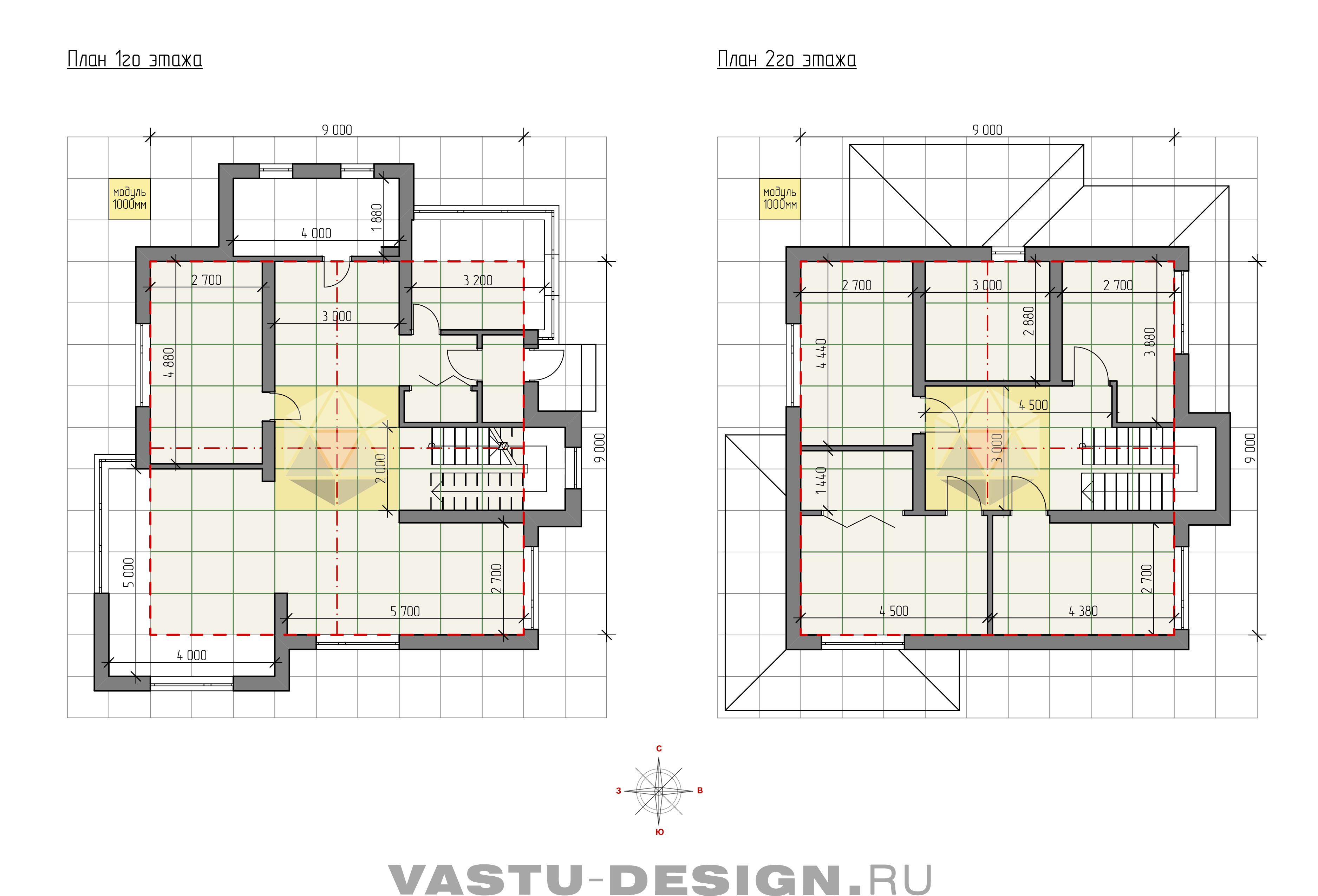 План дома по Васту