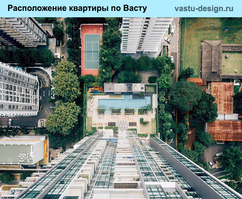 расположение квартиры по васту